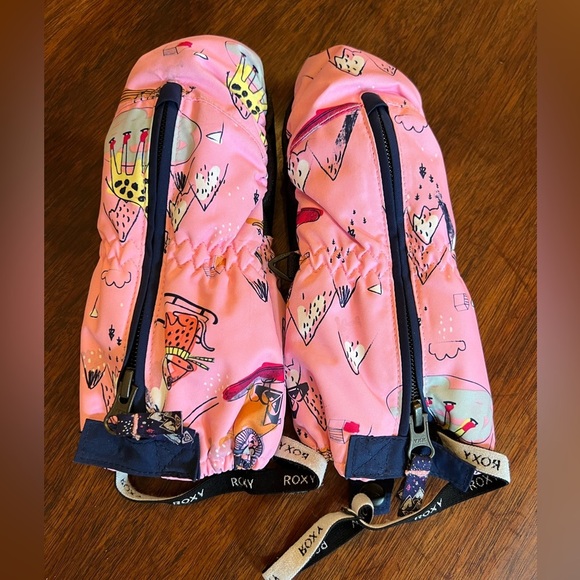 Roxy Kids Snow’s Up Ski Mittens - Picture 1 of 5